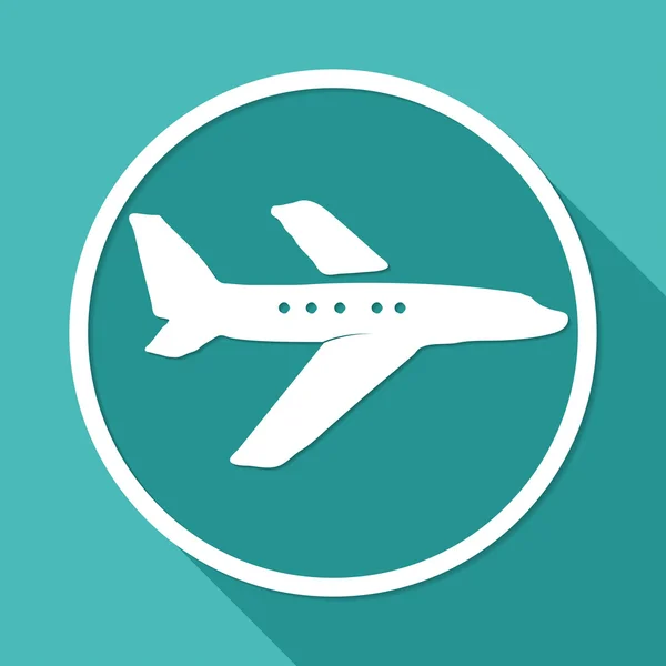 Икона самолета, путешествия — стоковый вектор