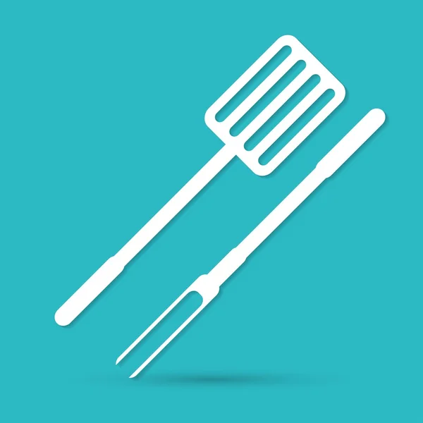 Grill, grill ikona — Wektor stockowy