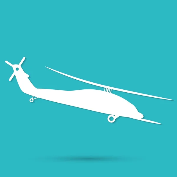Самолет, символ вертолета — стоковый вектор