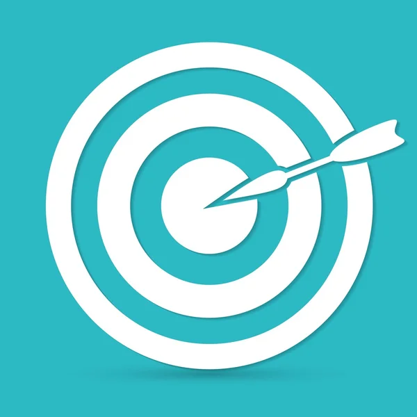 Dart, target icon — Stock Vector