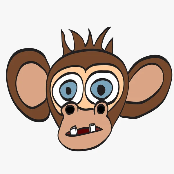 Cartoon funny Monkey — Stock Vector