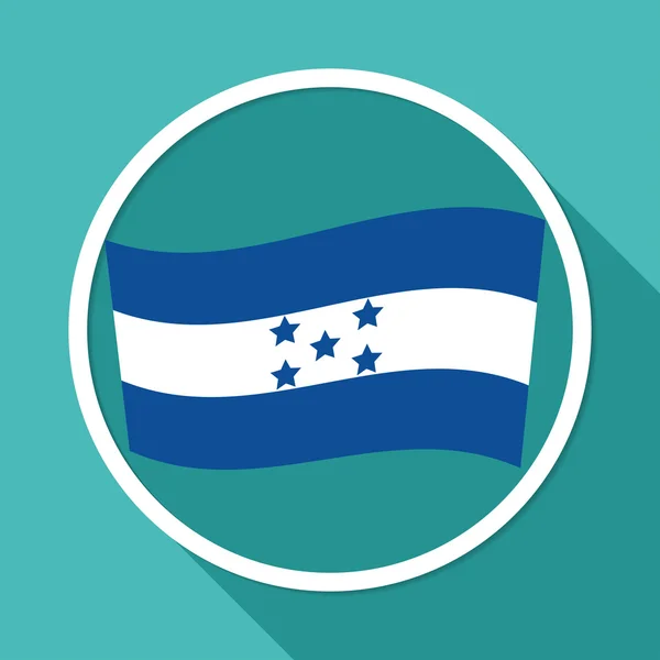 Icon of Honduras flag — Stock Vector