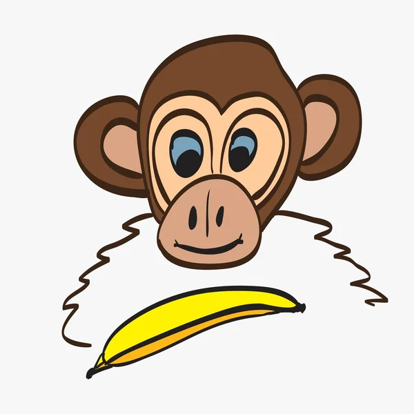 Cartoon funny Monkey — Stock Vector