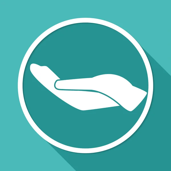 Hand, charity, donation icon — Stockvector