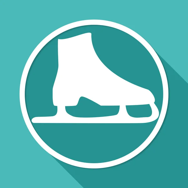 Icono de patinaje sobre hielo — Vector de stock