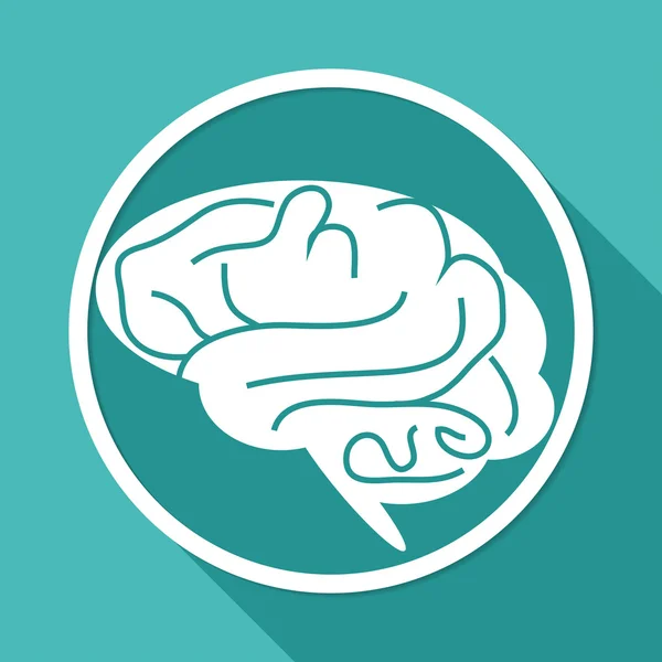 Icon of brain, mind — Stock Vector