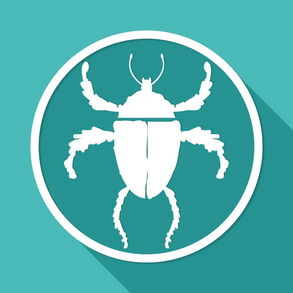 Pictogram van bug, insect — Stockvector