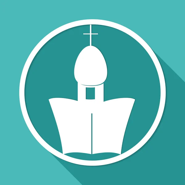 Icon of Orthodox Cathedral Church — Stock Vector
