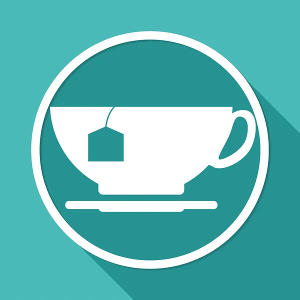 Pictogram van thee beker, drinken — Stockvector
