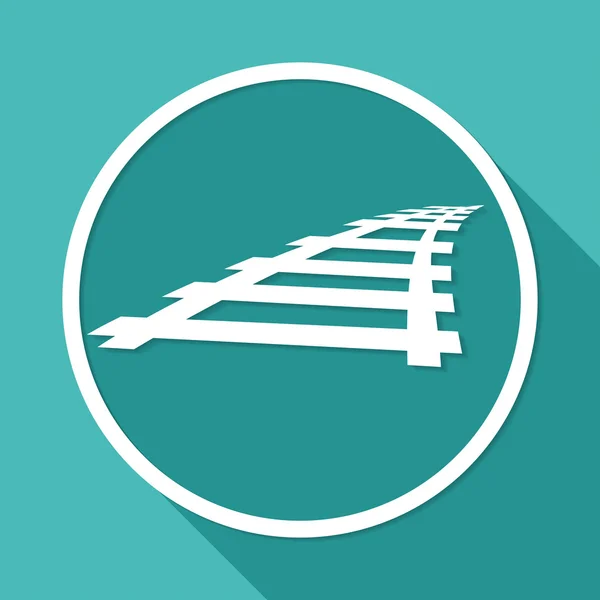 Icona del binario ferroviario — Vettoriale Stock