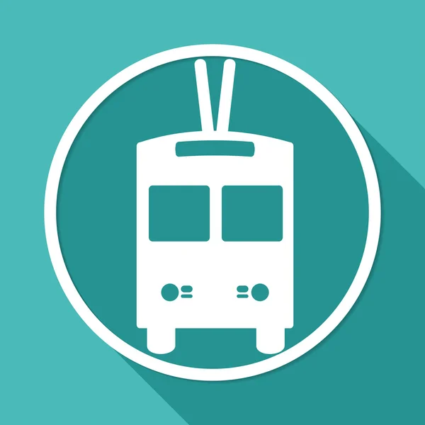 Trolleybus, ícone de transporte — Vetor de Stock
