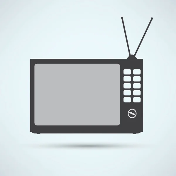 TV, televízió ikon — Stock Vector