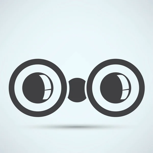 Binóculos, ícone de óptica — Vetor de Stock
