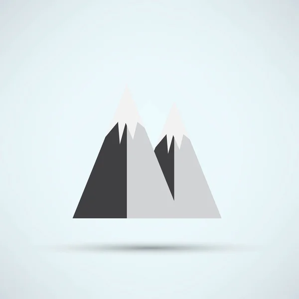 Mountain, travel icon — Stock Vector