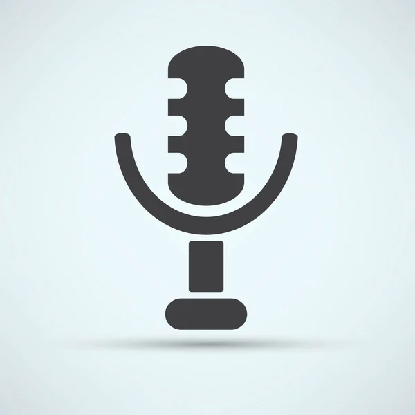 Micrófono, icono de música — Vector de stock
