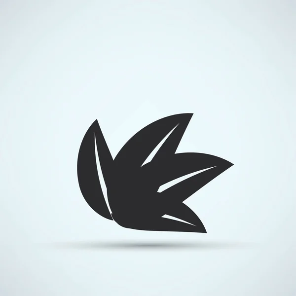 Eco, bladeren, flora pictogram — Stockvector