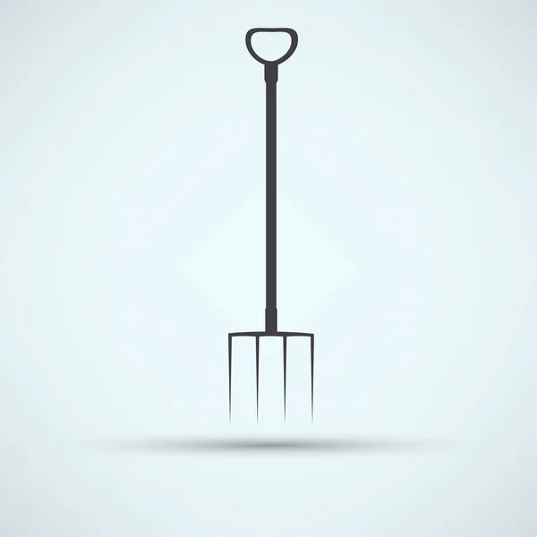 Fourchette de jardin, icône prise — Image vectorielle