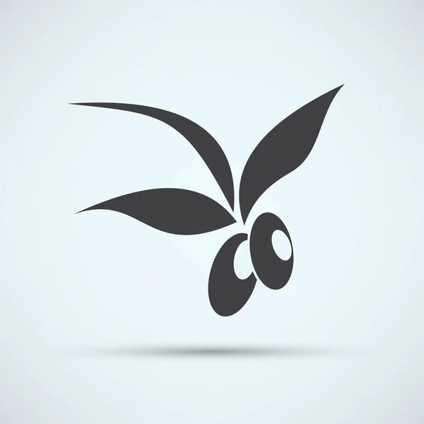 Olive, voedsel pictogram — Stockvector