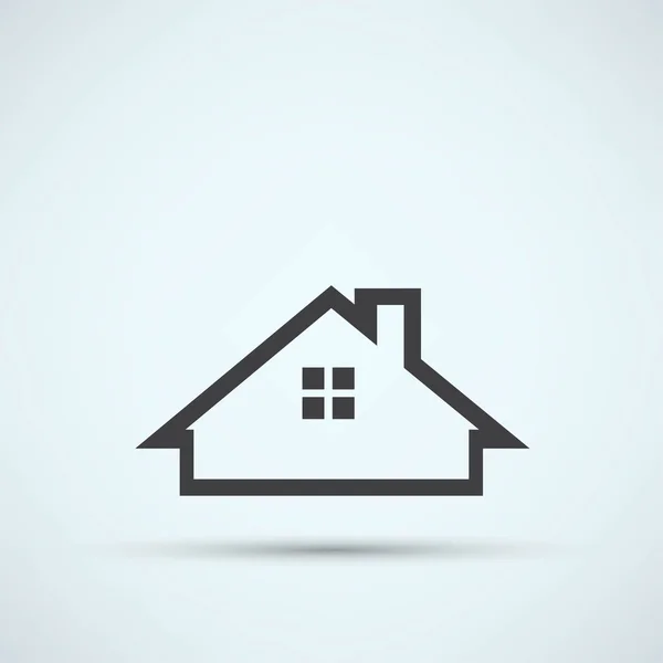 Hus, fastigheter-ikonen — Stock vektor