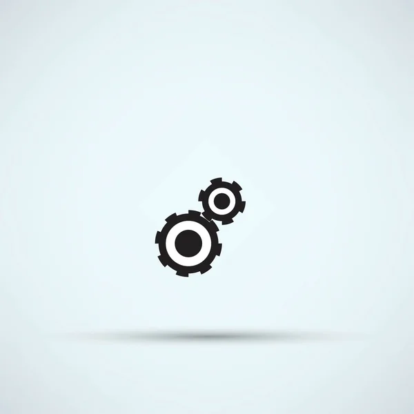 Cogwheels configuración icono — Vector de stock