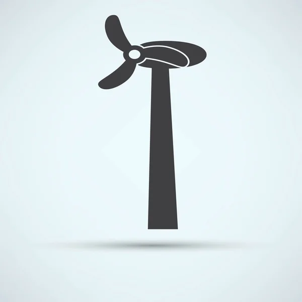 Turbina eólica, icono de la hélice — Archivo Imágenes Vectoriales