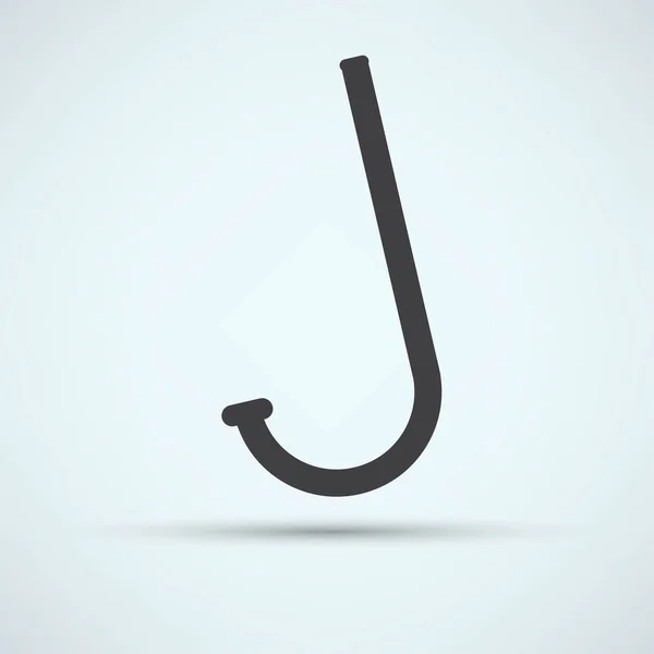 Icône de plongée, tuba — Image vectorielle