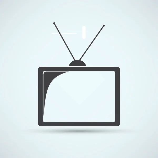 TV, televisie pictogram — Stockvector