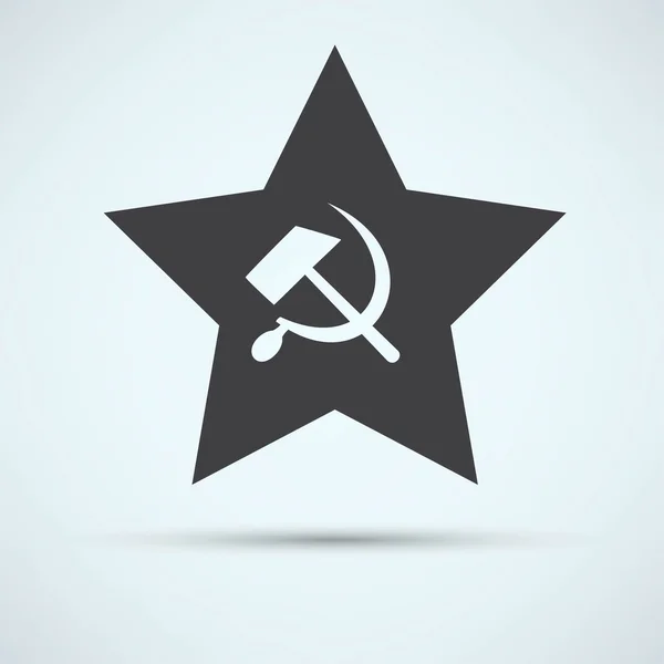 Szocialista szimbólum, csillag ikon — Stock Vector