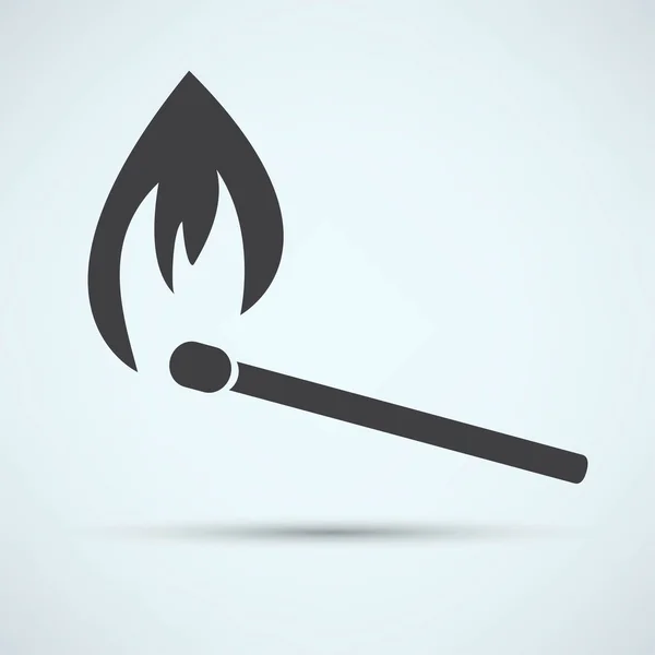 Oheň, plamen, vypálit ikonu — Stockový vektor