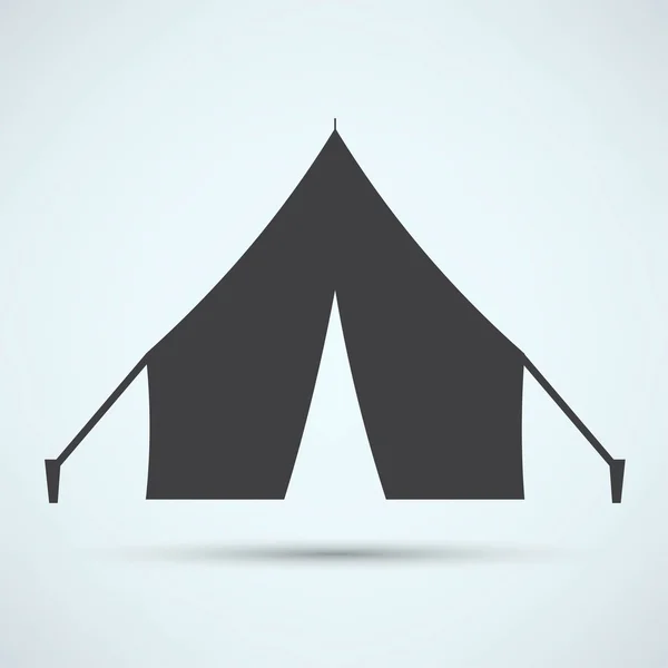 Tent, reizen pictogram — Stockvector