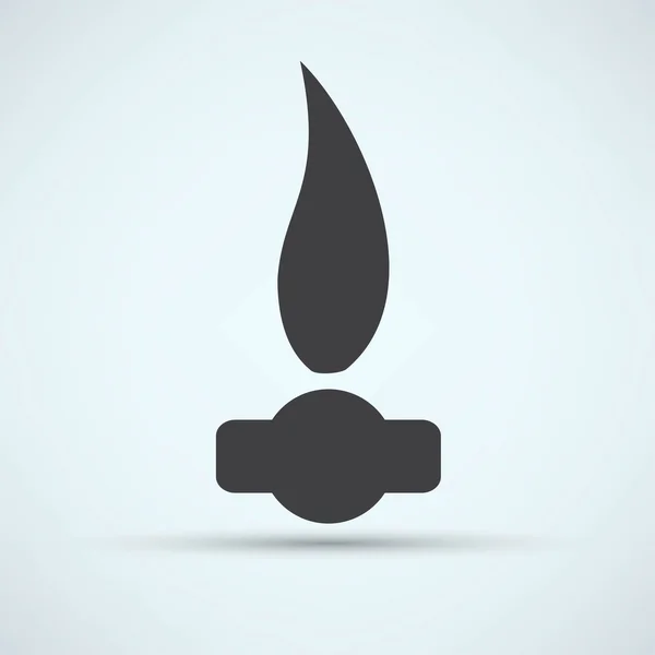 Gas vlam pictogram — Stockvector