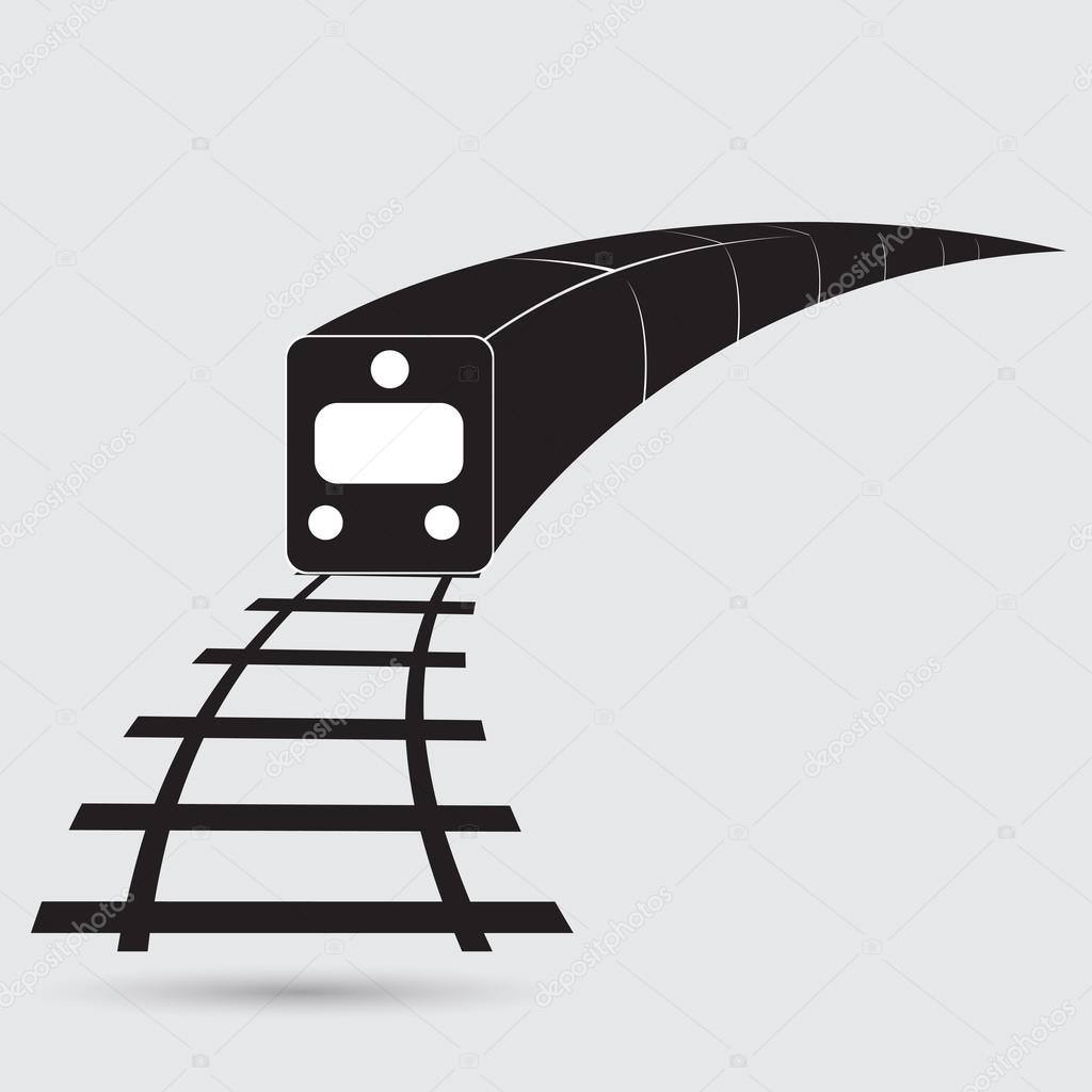 Train, railway symbol