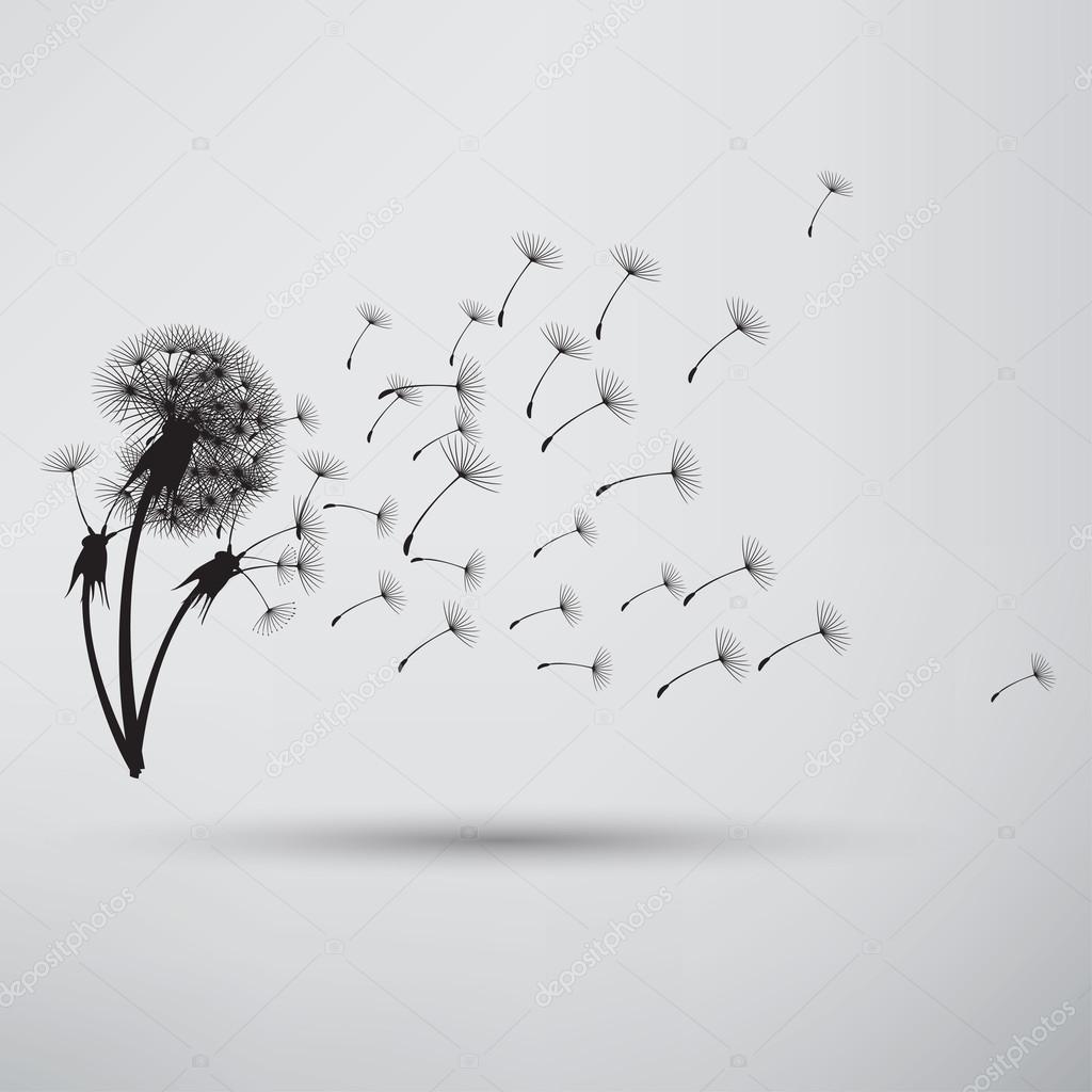 Blowing dandelion icon