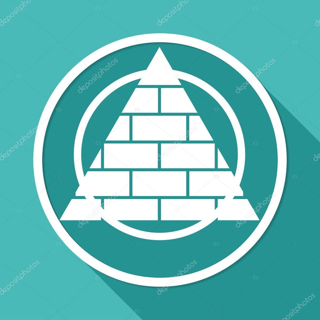 Icon of bricks  Pyramid