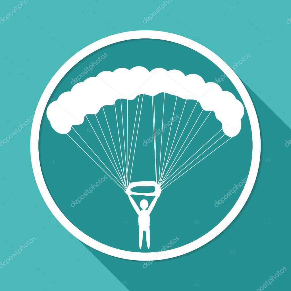 Icon of Parachute, paratrooper