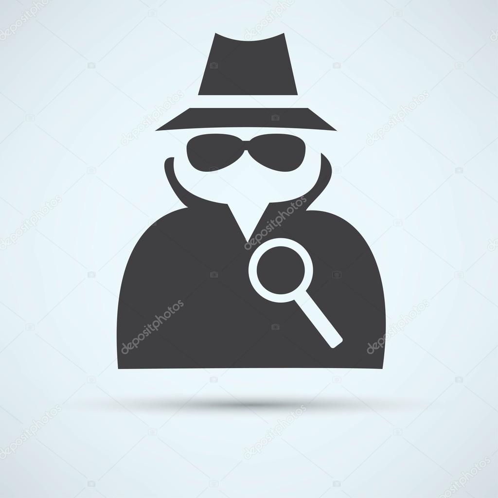 Secret service agent icon