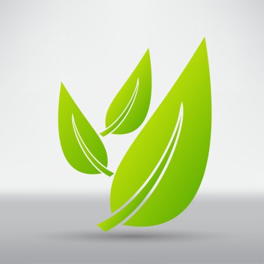 Eco, yaprak, çiçek simgesi