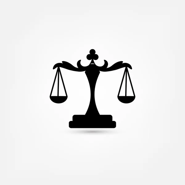 Waga sprawiedliwości ikony — Wektor stockowy