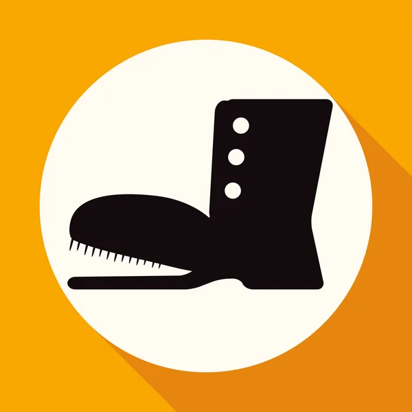Staré boty, obuv ikonu — Stockový vektor