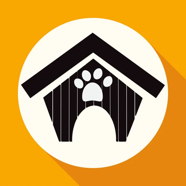 Hundehaus-Ikone — Stockvektor