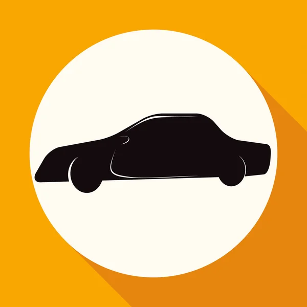 Auto, dopravní ikonu — Stockový vektor