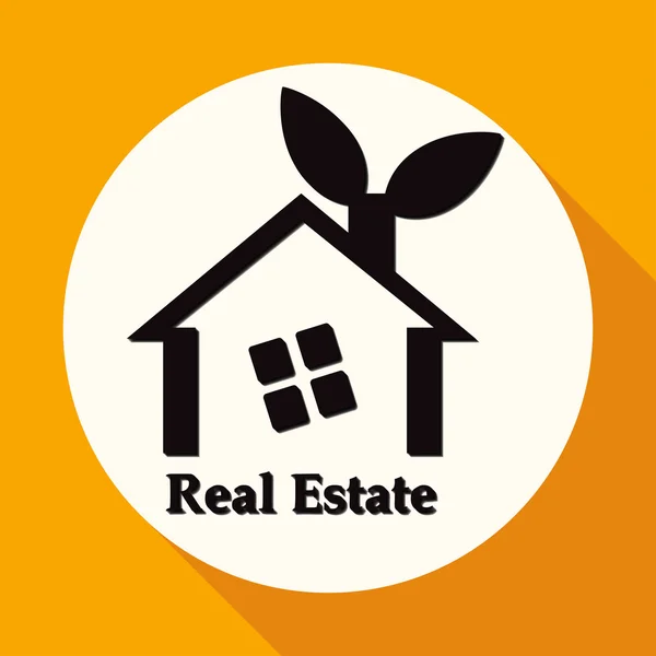 Icon of house, real estate — Stock Vector