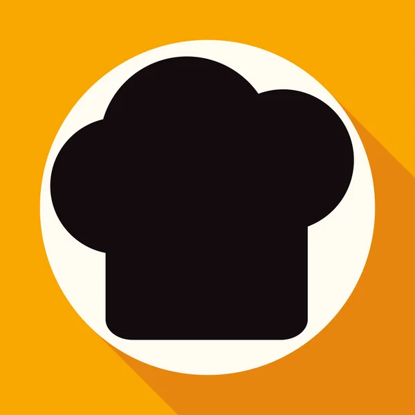Cappello da chef icona, icona della cucina — Vettoriale Stock