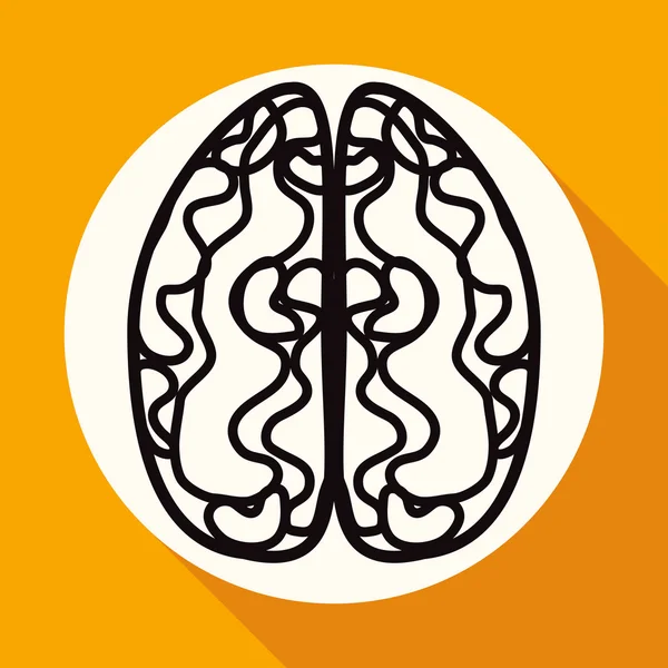 Icon of brain, mind — Stock Vector