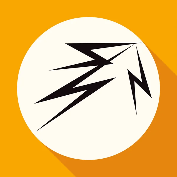 Pictogram van Lightning pijl — Stockvector