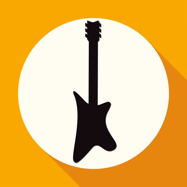 Guitar, music icon — Stock Vector