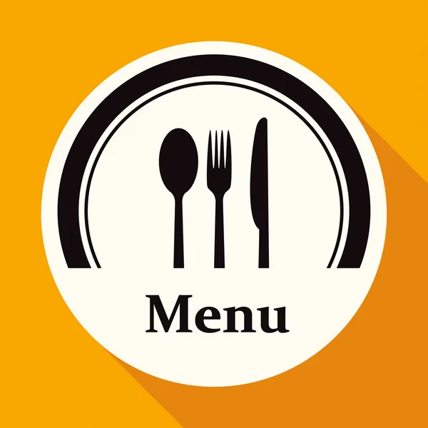 Restaurant menu retro poster — Stock Vector