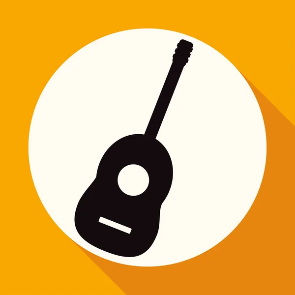 Guitar, music icon — Stock Vector