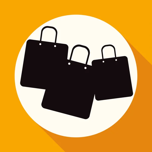 Alışveriş torbaları, satın alma simgesi — Stok Vektör