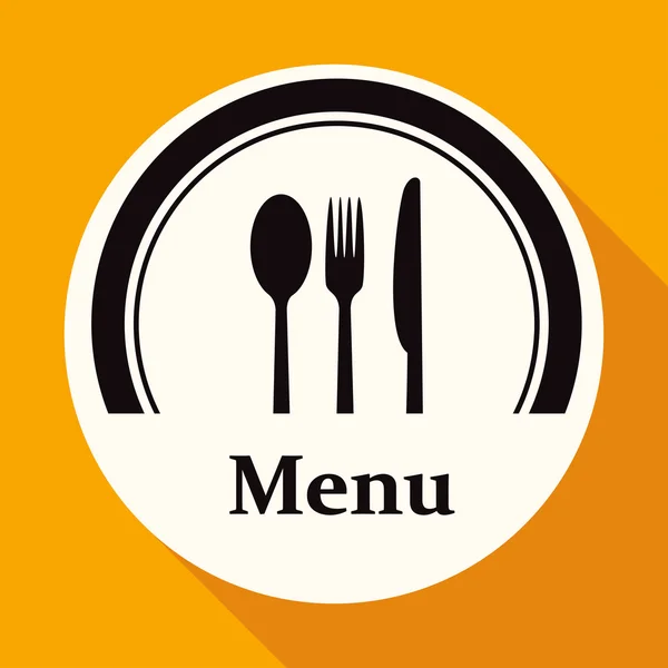 Menu restaurant affiche rétro — Image vectorielle